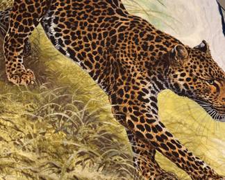 Rare Hermès Panthera Pardus Scarf 55"x55"