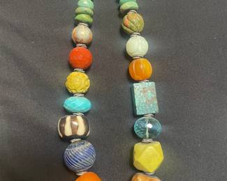 Vintage Treasure Beaded Necklace 