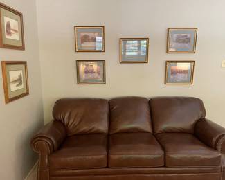 Buttery, soft leather sofa