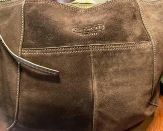 Brown leather Coach