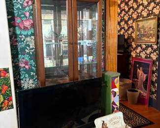 display cabinet, TV