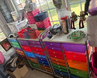 rolling storage organization carts