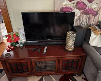 TV and cabinet