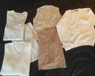 Beige Off White Themed Casual Attire Matching Coldwater Creek Set