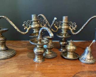 Sterling Silver Candelabra For Repair