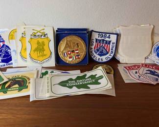 Vintage Patch Medal Stickers And Transfers