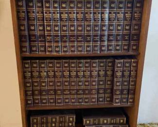 The Encyclopedia Americana 130 Volume Series With Bookshelf
