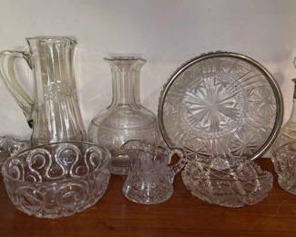 Glass Service ware Some Vintage