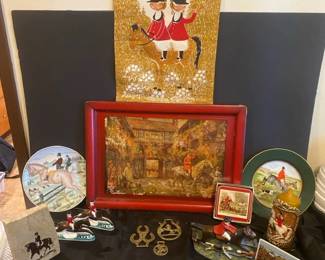 Vintage Equestrian Art And Decor Sets