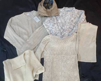 Beige Themed Ladies Casual Sweaters