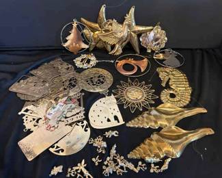 Department 56 Brass Sealife Ornaments With Vernon Brass Ornaments And Christmas Charms