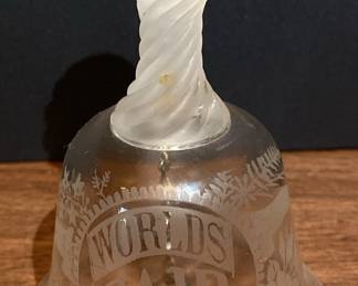 Worlds Fair 1893 Libbey Glass Bell