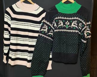 Vintage Tyrol And Untagged Wool Knit Pattern Sweaters Fit Like SmallMedium