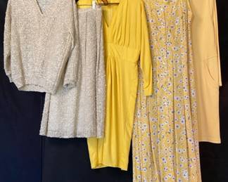 Vintage Fitz Patrick Formal Linen And Cotton Knit Set J Suzette Sun Dress And More MediumLarge