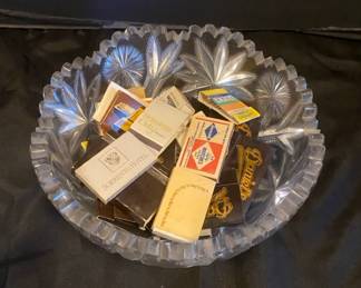 Murillo Lead Crystal Bowl With Match Collection