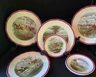 Copeland Spode England JF Herring Sen Series Red Rim