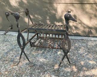 Mid Century Duck Themed Fire Grill