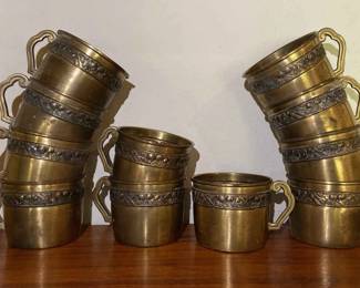 Vintage Copper Teacups