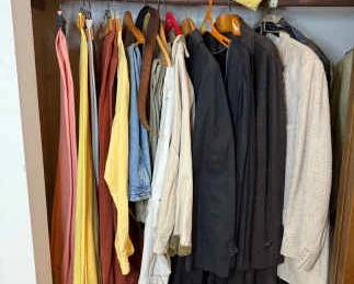 Mens Vintage Lot Including Lands End Corduroy Pants Size 40 And London Fog Coat Insert Size XL