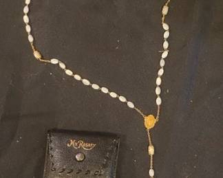 12 Karat Gold 120th Vintage Catholic Necklace