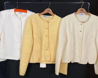 Vintage Carroll Reed 100 Wool Ski Sweaters Size 14 And Koret Made In USA Jacket
