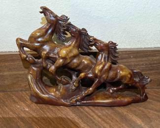 3 Galloping Horse Sculpture