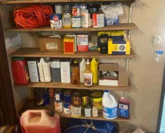 Chemical Lot With Paint Cleaners Oil More Including Taro  Extension Cord