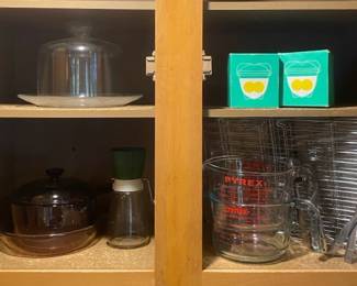 Pyrex Measuring Cups With Pirex Corning Cups With Vintage Stainless Tsp Measurement And Cake Dish