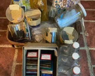 Stained Glass Pieces For Crafting With Fused Art Pieces Empty Bottles