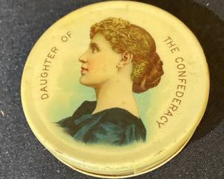 Antique Daughters Of Confederacy Reunion Louisville 1900 Possible Pill Container