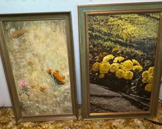 Vintage Oil Paintings Signed J Cooper