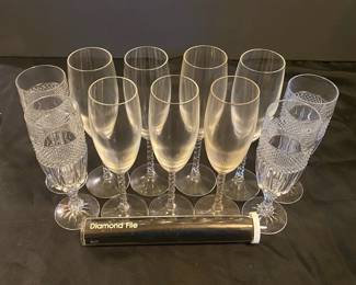 11 Crystal Cup Set With Diamond File