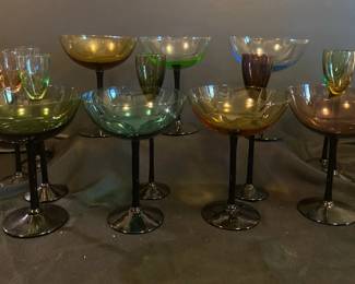 Multicolor Martini Stem Set