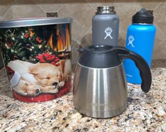 Metal Tin Mr Coffee Carafe Grey Hydroflask Blue Hydroflax