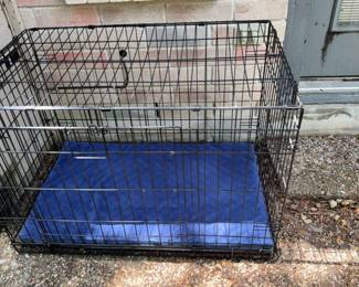 TopPaw Folding Double Door Pet Crate