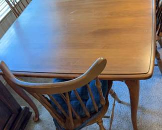 Table And 6 Chairs 3 Leaves Extension