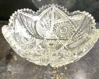 American Brilliant Cut Glass bowl