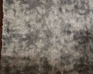 Gray Shag Area Rug 6ftx9ft