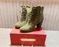 Olive Suede Women's Boots - Size 7