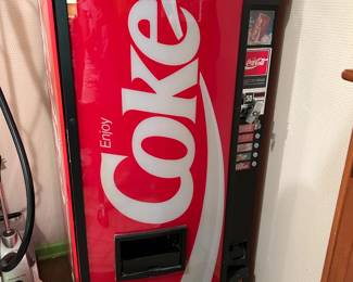 #142	Vintage Working Coco-Cola Machine w/key  - works cooling	 $1,200.00 
