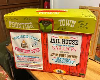 #44 Tote-A-Toy Ideal Frontier Town w/Box (No Figures) $60.00