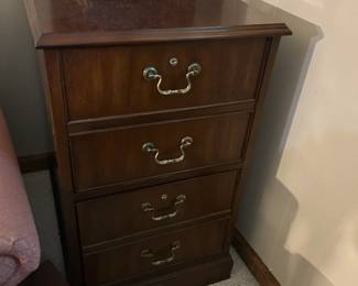 #371	double file cabinet wood (2)drawer 19x28x33	 $75.00 
