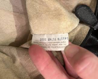 #94	Vintage Pebbled Glass Leather Bottega Venetta W/braided Handle Purse  - Black	 $175.00 
