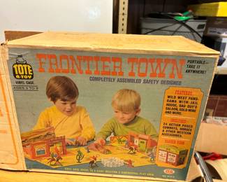 #44 Tote-A-Toy Ideal Frontier Town w/Box (No Figures) $60.00