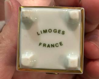 #219	Limoges floral pink shoebox trinket box	 $40.00 

