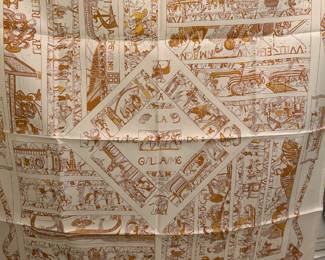 #106	Hermes Glare de Guillermo Scarf - 34x34	 $150.00 
