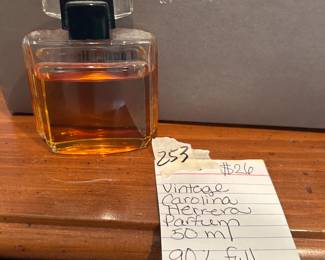 #253	Vtg. Carolina Herrera Parfum - 50ml 90% Full	 $26.00 
