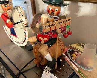 #167	Steinbach German Smoker, "Beer Barrel Rider" Oktoberfester No Nutcracker	 $70.00 

