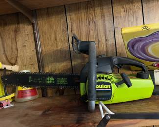 #402	Poulan Chain Saw - 14" Blade	 $40.00 

