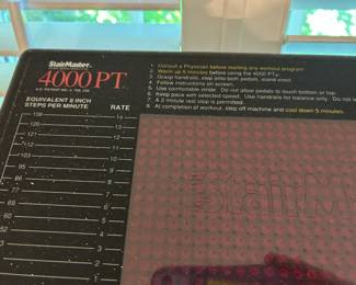 #372	Stairmaster 4000pt  stair stepper YOU MOVE 	 $35.00 
